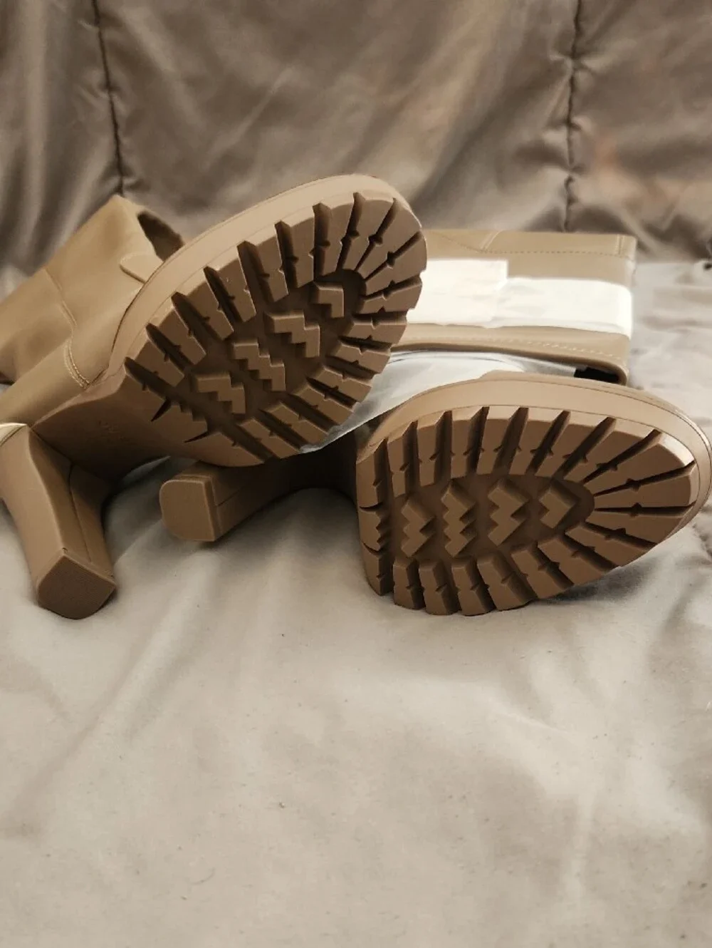 Guess Taupe Over-the-Knee Platform Boots